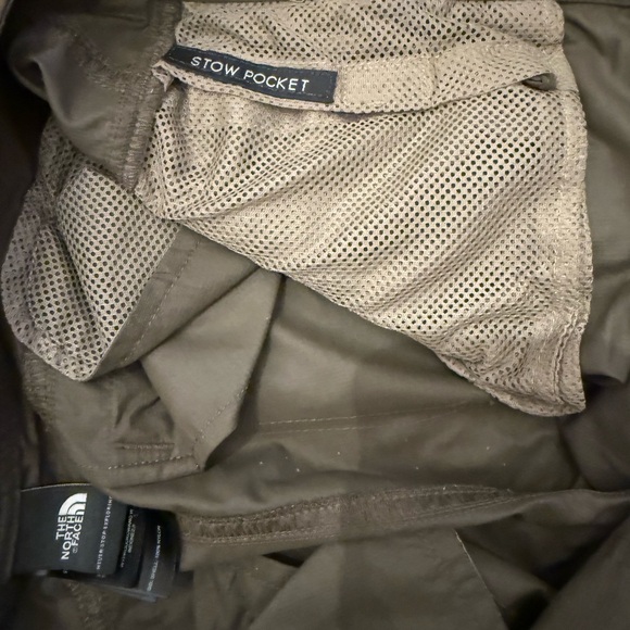 North Face Nylon Capri Hiking Pants Olive Green size 8 - Picture 6 of 8
